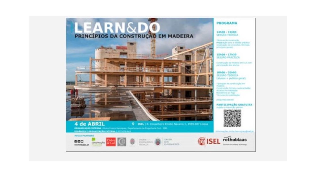 Evento LEARN&DO (princípios da construção em madeira)
