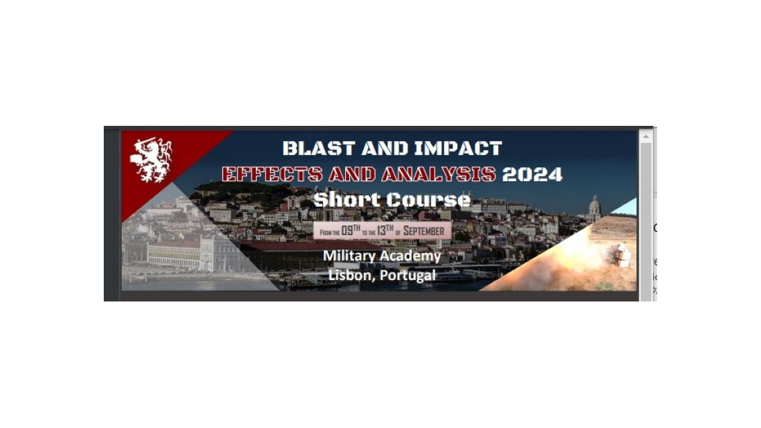 Divulgação da 2.ª Edição do Curso "Blast and Impact Effects and Analysis"