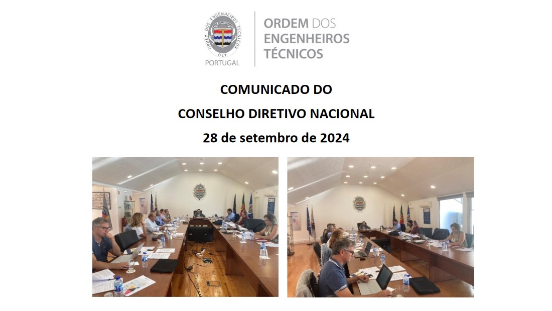 COMUNICADO: CONSELHO DIRETIVO NACIONAL